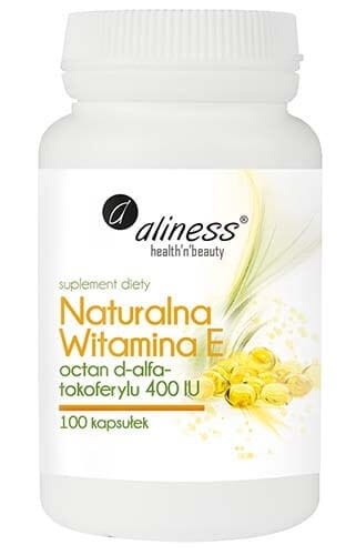 Naturalna Witamina E 100 kapsułek Aliness