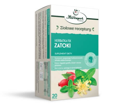 Herbatka ZATOKI fix 20x2g, Herbapol Kraków– SUPLEMENT DIETY
