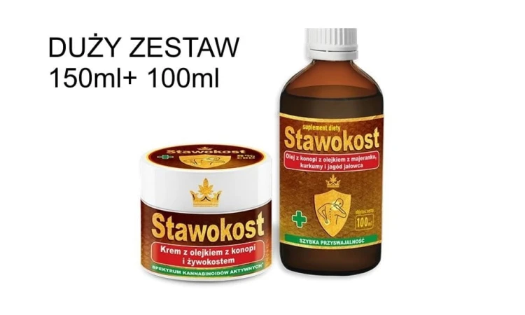 DUŻY ZESTAW STAWOKOST 150ml+ 100ml ASEPTA
