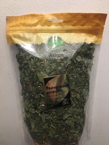 Podagrycznik pospolity suszone ziele 100g, Astron
