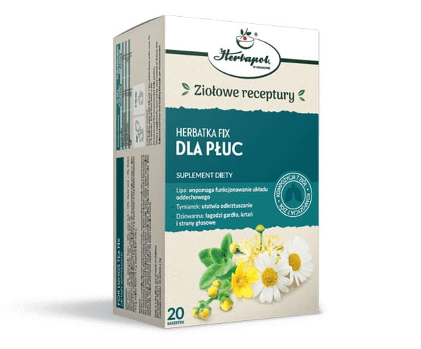 Herbatka DLA PŁUC 20x2g, Herbapol Kraków– SUPLEMENT DIETY