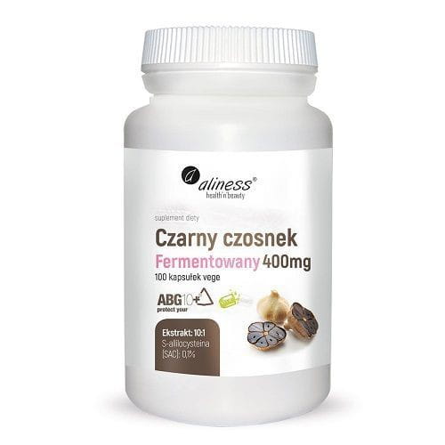 Czarny czosnek fermentowany 400mg 100 kapsułek Aliness