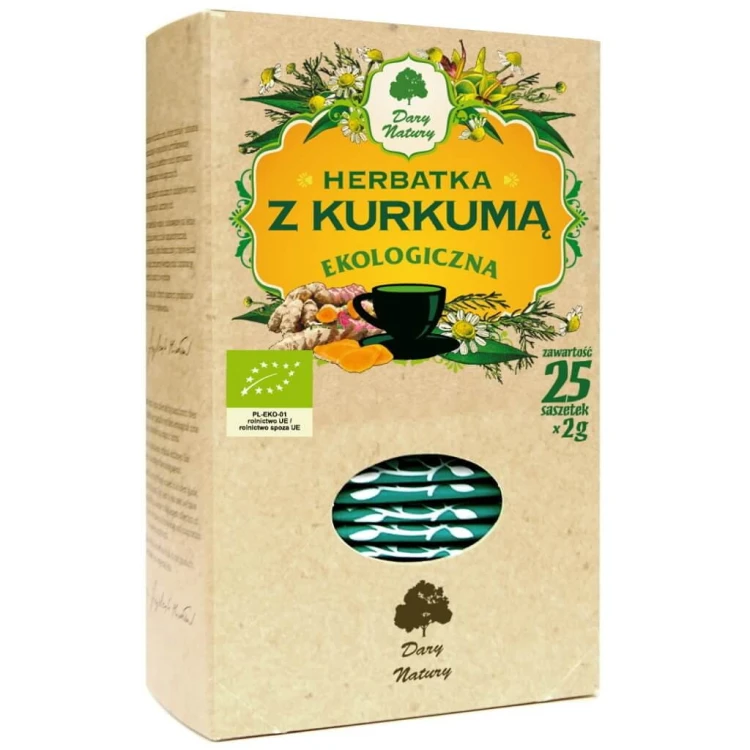 HERBATKA Z KURKUMĄ EKO 25x2,0g Dary Natury