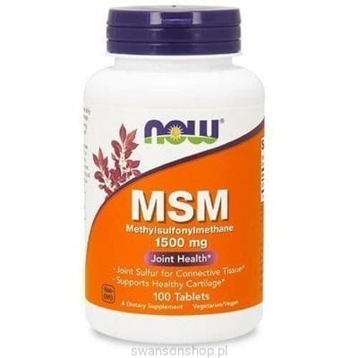 MSM Methylsulfonylmethane 1000mg 120 kapsułek