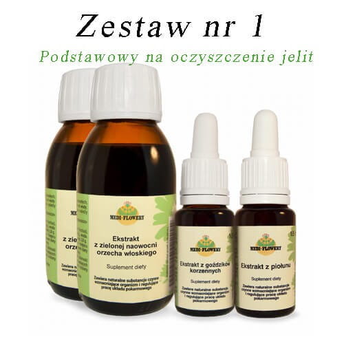 Zestaw 1 Podstawowy na oczyszczenie jelit Medi Flowery