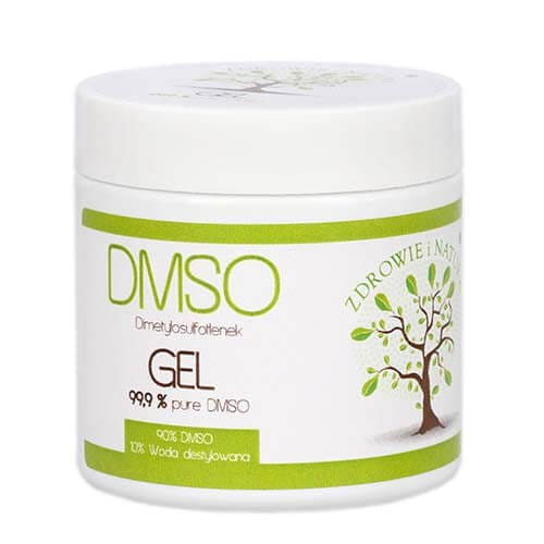 DMSO 99,9% czysty naturalny z miazgi drzewnej żel 125ml