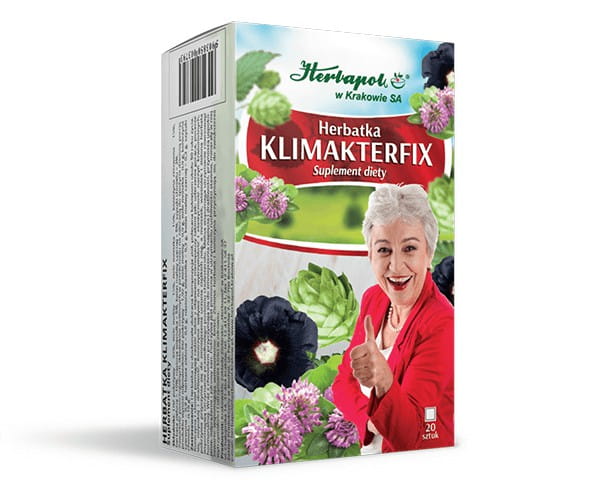 Herbatka KLIMAKTERFIX 20x2g, Herbapol Kraków– SUPLEMENT DIETY