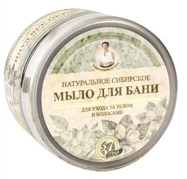 Naturalne czarne syberyjskie mydło Agafii 500ml