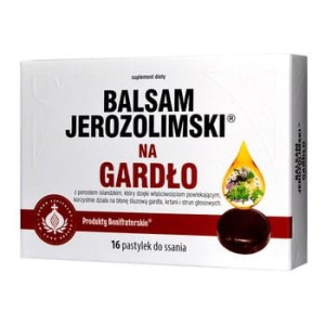 Balsam Jerozolimski na gardło, 16 pastylek do ssania