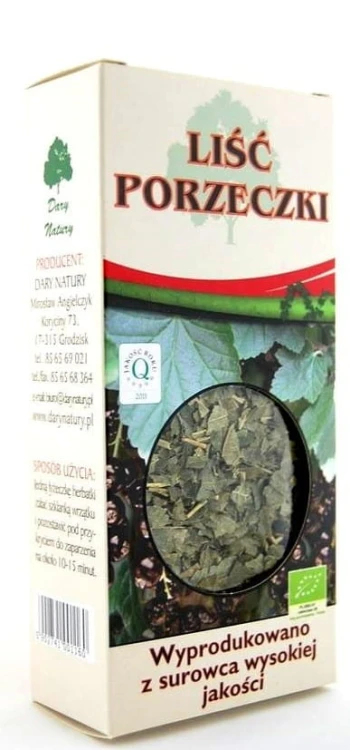 Liść porzeczki ekologiczny 50g Dary Natury