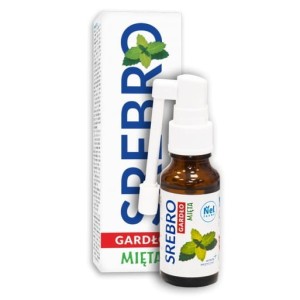 Srebro GARDŁO MIĘTA spray 20ml Nelfarma