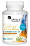 Cytrynian magnezu 100mg z potasem i B6 100 kapsułek Aliness