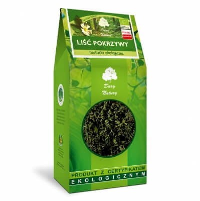 Liść pokrzywy herbatka ekologiczna 100g Dary Natury