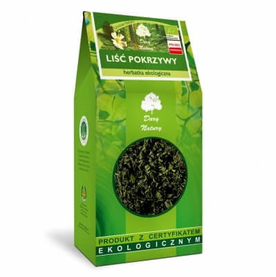 Liść pokrzywy herbatka ekologiczna 100g Dary Natury