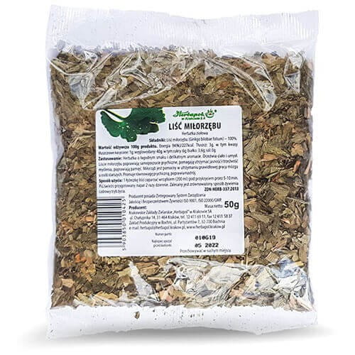 Liść miłorzębu 50g Herbapol Kraków