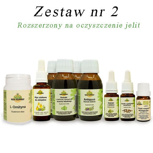 Zestaw 2 Rozszerzony na oczyszczenie jelit Medi Flowery