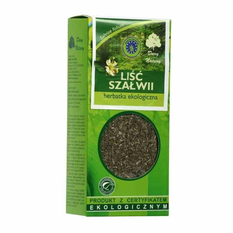 Liść szałwii herbatka ekologiczna 25g Dary Natury