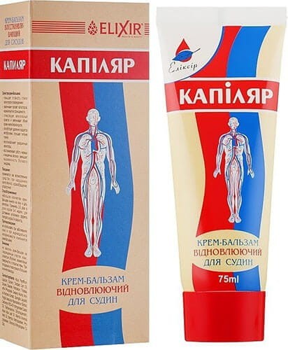 Kapilar krem do regeneracji naczyń krwionośnych 75ml, Eliksir