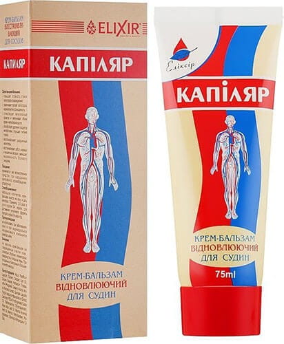 Kapilar krem do regeneracji naczyń krwionośnych 75ml, Eliksir