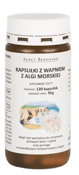 Kapsułki z wapniem z algi morskiej 120 kps