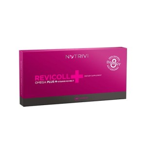 Nutrivi Revicoll Omega Plus Witamina K2 MK7, 60 kapsułek