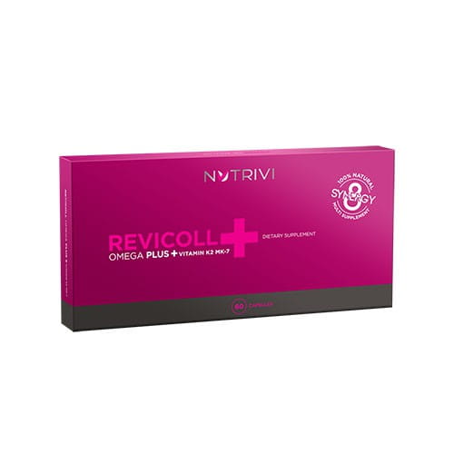 Nutrivi Revicoll Omega Plus Witamina K2 MK7, 60 kapsułek