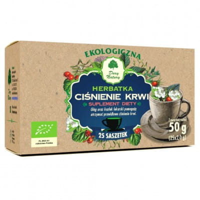 Herbatka CIŚNIENIE KRWI, 25 saszetek x2g, Dary Natury