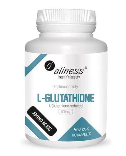 Aliness L-Glutathione 500 mg 100 kapsułek z glutationem zredukowanym