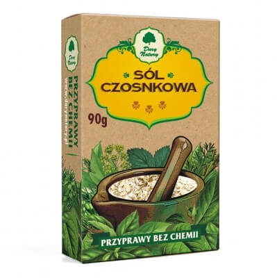 Sól czosnkowa 90 g Dary Natury przyprawa z czosnkiem