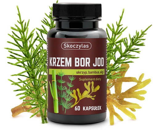 Krzem, Bor, Jod 60 kapsułek Skoczylas