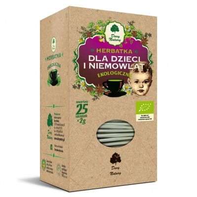 Herbatka DLA DZIECI I NIEMOWLĄT, 25x2g, Dary Natury