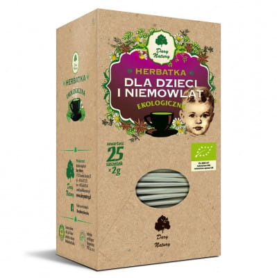 Herbatka DLA DZIECI I NIEMOWLĄT, 25x2g, Dary Natury
