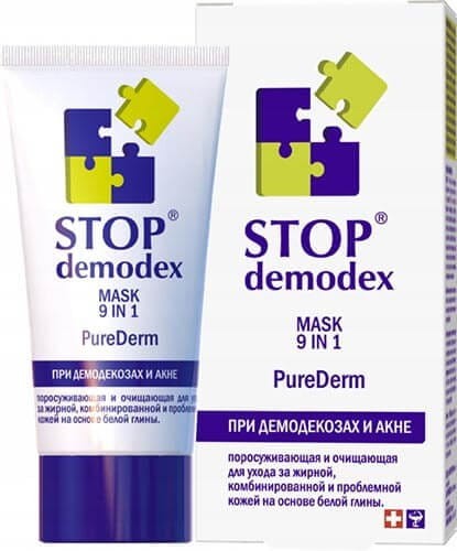 Maseczka 9 w 1 Purederm Stop Demodex 50ml, Biodar