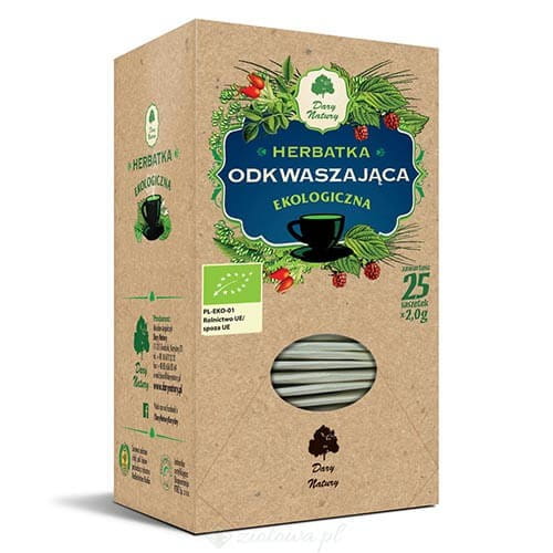 Herbatka odkwaszająca EKO 25x2g Dary Natury