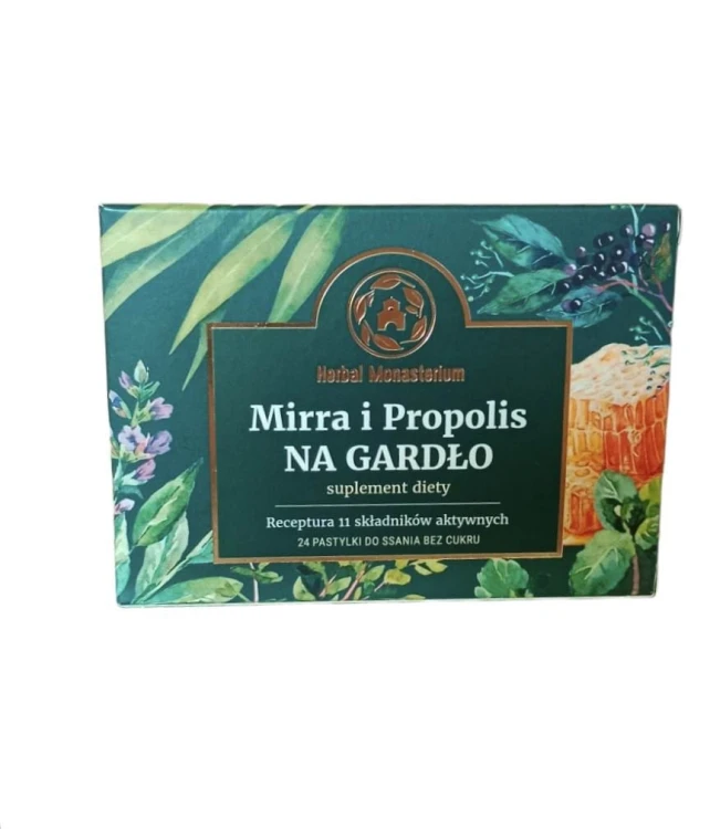 Mirra i propolis NA GARDŁO 24 pastylki do ssania