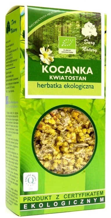 Kocanka kwiatostan herbatka ekologiczna 25g Dary Natury