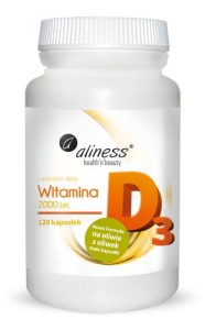Witamina D3 2000j 120 kapsułek Aliness