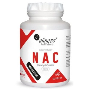 NAC N-Acetyl- L- Cysteine 100 tabletek Aliness