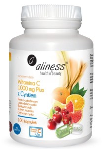 Witamina C 1000 mg z CYNKIEM PLUS x 100 kaps. Aliness