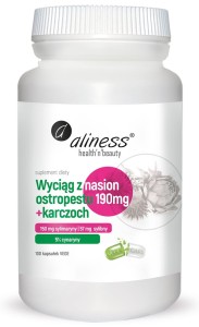 Wyciąg z nasion ostropestu + karczoch 100 kapsułek Aliness