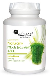 Naturalny młody jęczmień 120 tabletek Aliness