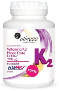 Witamina K2 Mono forte K2MK-7 z Natto 60 kapsułek Aliness