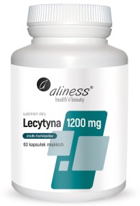 Lecytyna 1200mg 60 kapsułek Aliness