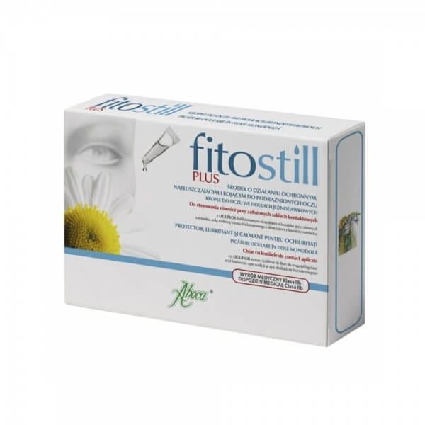 Krople do oczu Fitostill Plus, 10 zamykanych fiolek, Aboca