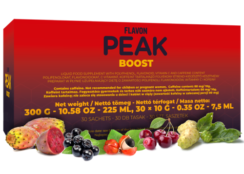 Flavon Peak Boost 30 saszetek po 10 g suplement diety z guaraną i kofeiną