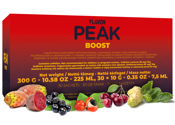 Flavon Peak Boost 30 saszetek po 10 g suplement diety z guaraną i kofeiną