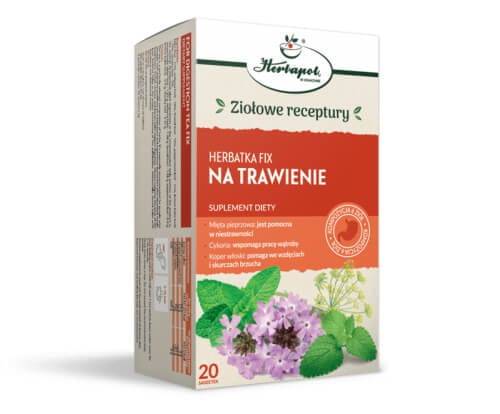 Herbatka NA TRAWIENIE fix 20x2g, Herbapol Kraków– SUPLEMENT DIETY