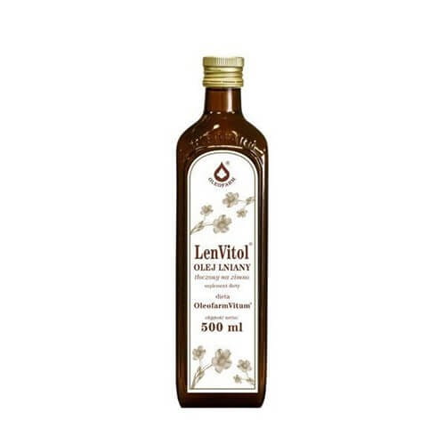 Olej lniany LenVitol 500ml (do diety Dr Budwig)