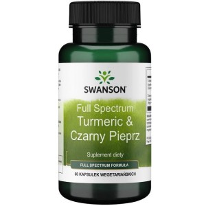 SWANSON Turmeric i czarny pieprz 60kps 600mg