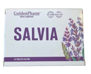 Golden Pharm szałwia z mentolem i lukrecją 24tabl.